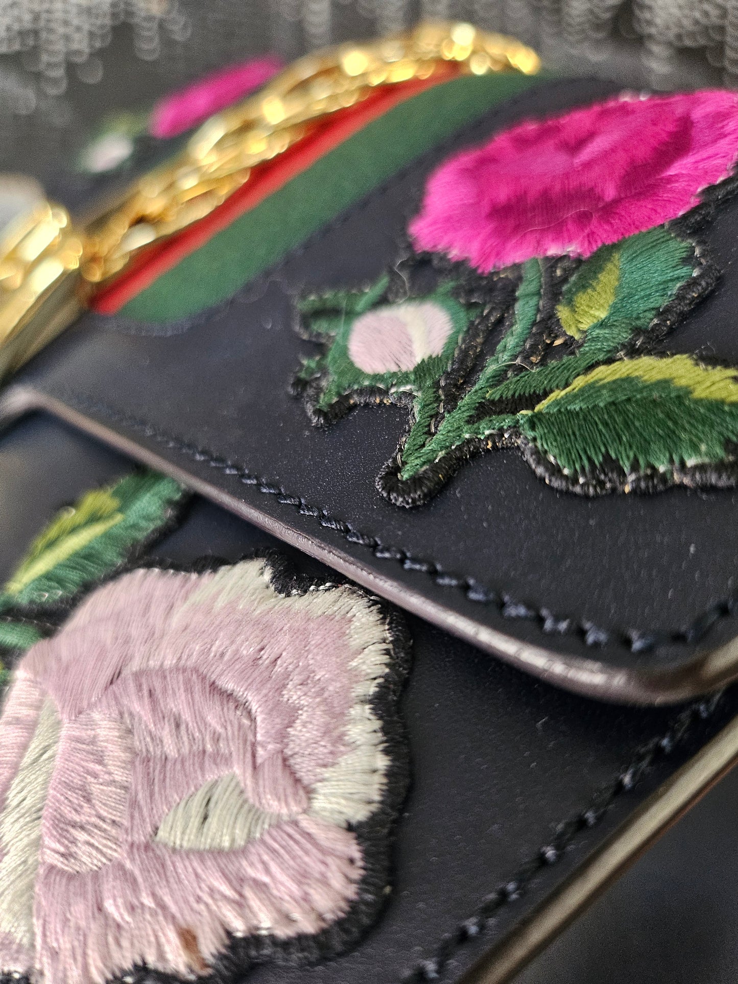 Gucci Embroidered Floral Sylvie Bag