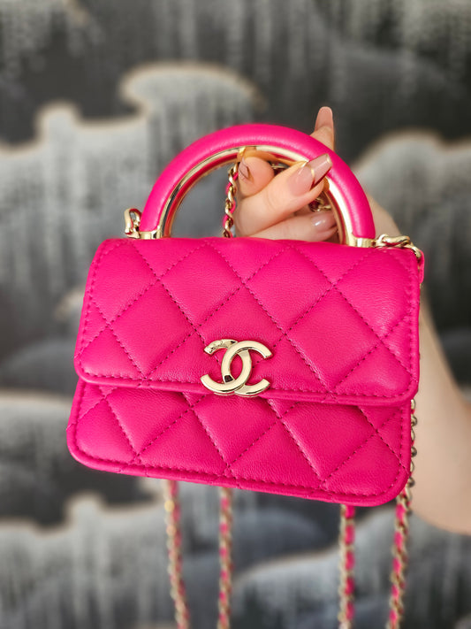 Chanel Fuchsia Mini Trendy CC