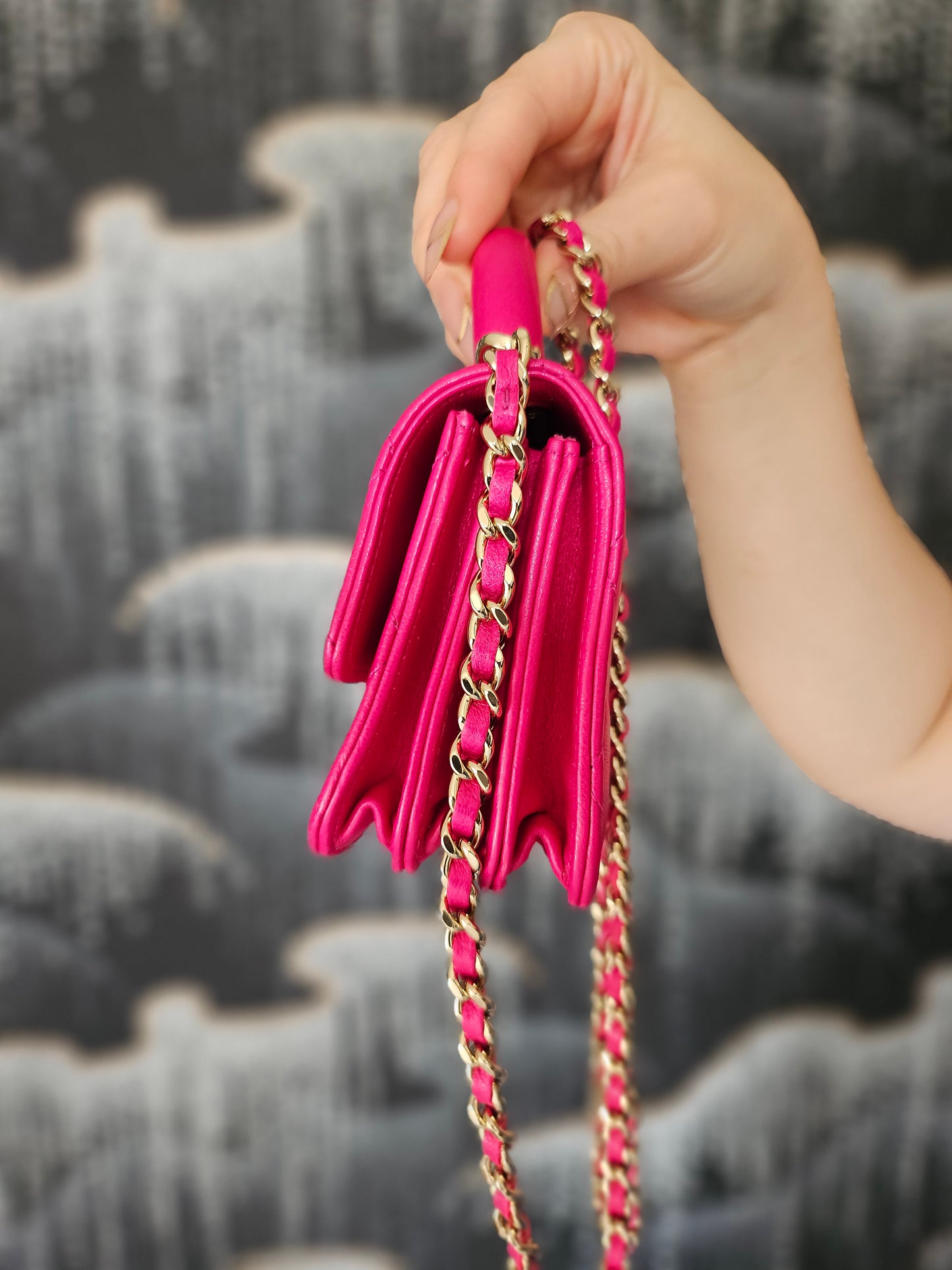 Chanel Fuchsia Mini Trendy CC