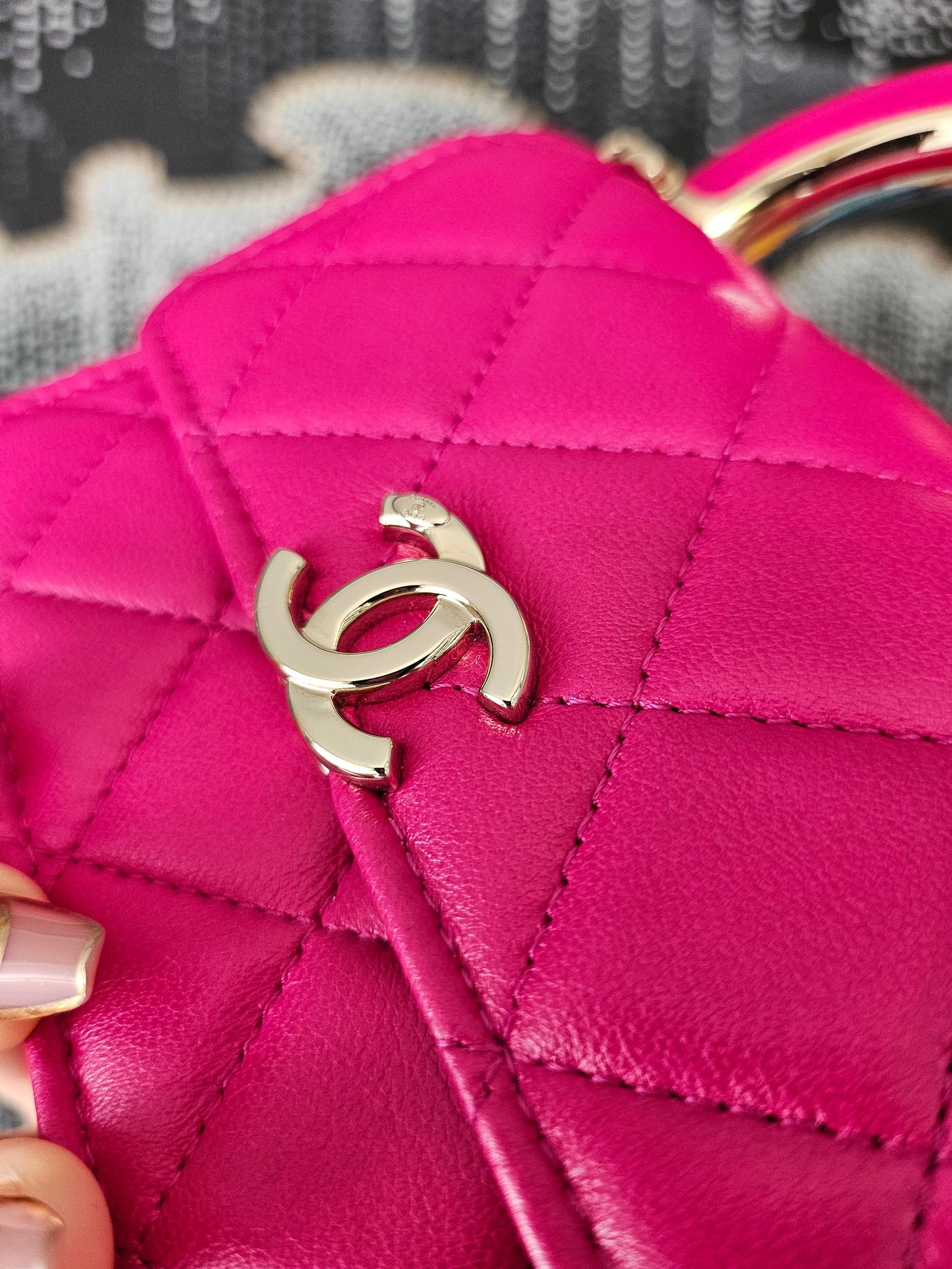 Chanel Fuchsia Mini Trendy CC