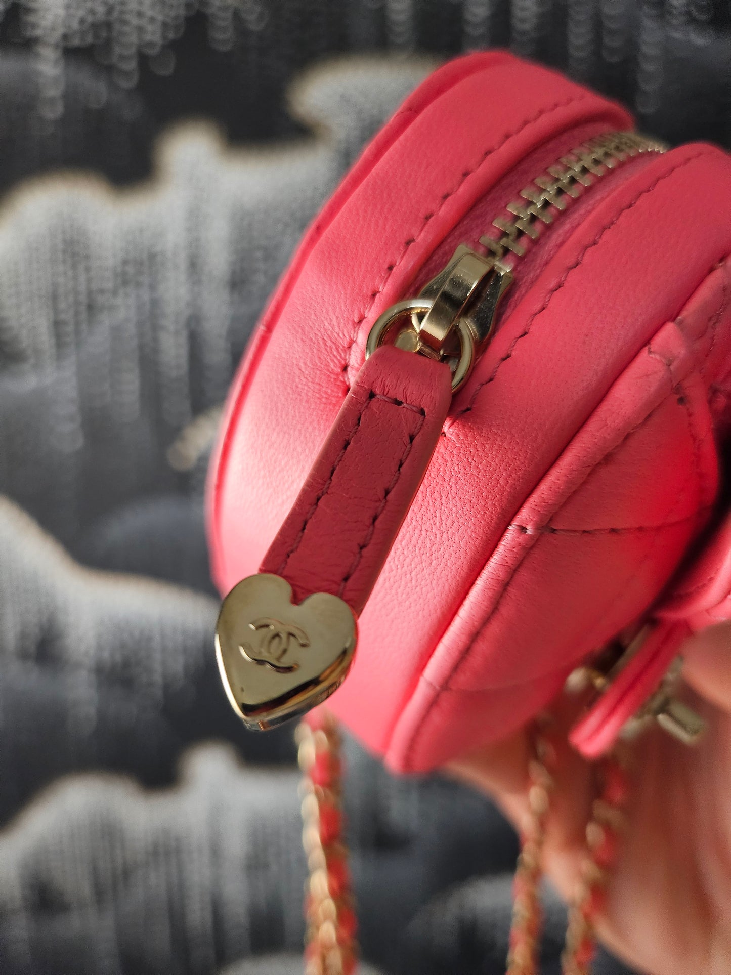 Chanel Series 32 (2022) Quilted Heart Pochette