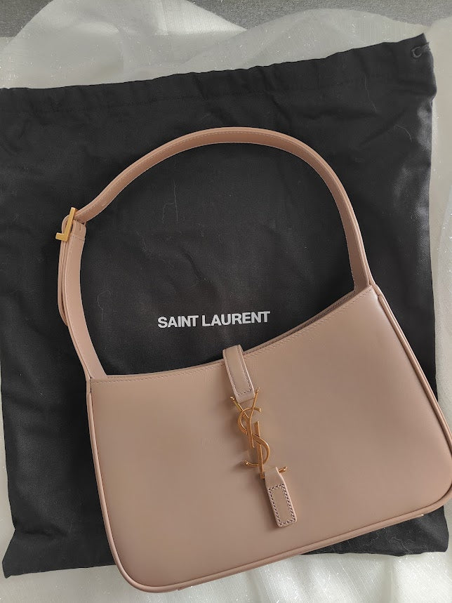 Saint Laurent YSL Rosy Sand Le 5 A 7 Hobo